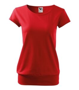 Malfini 120 - Camiseta de la ciudad Damas Rojo