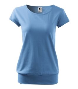 Malfini 120 - Camiseta de la ciudad Damas Azul Cielo
