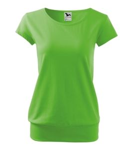 Malfini 120 - Camiseta de la ciudad Damas Verde manzana