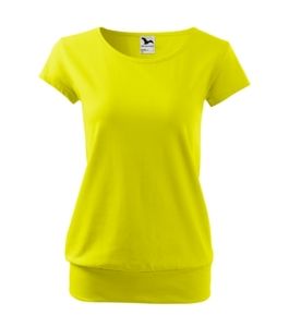 Malfini 120 - Camiseta de la ciudad Damas Amarillo lima