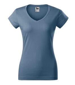 Malfini 162 - Camiseta de cuello en V fit Ladies Denim