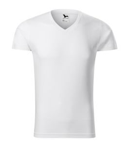 Malfini 146 - Camiseta de cuello en V Slim Fit Gents Blanco