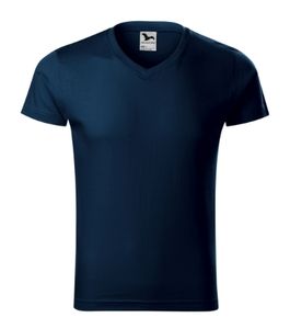 Malfini 146 - Camiseta de cuello en V Slim Fit Gents Mar Azul