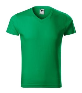 Malfini 146 - Camiseta de cuello en V Slim Fit Gents vert moyen