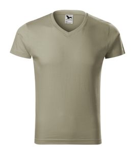 Malfini 146 - Camiseta de cuello en V Slim Fit Gents kaki clair