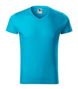 Malfini 146 - Camiseta de cuello en V Slim Fit Gents Turquesa