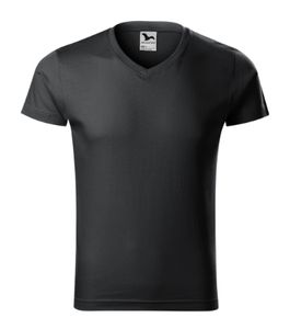 Malfini 146 - Camiseta de cuello en V Slim Fit Gents ebony gray
