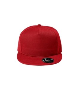 Malfini 301 - Rap 5P Cap unisex Rojo