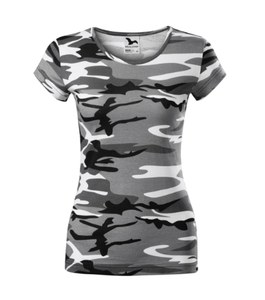Malfini C22 - Camiseta de camuflaje puro damas camouflage gray