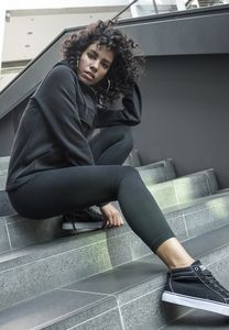 Build Your Brand BY099 - Leggings de jersey de las damas Negro