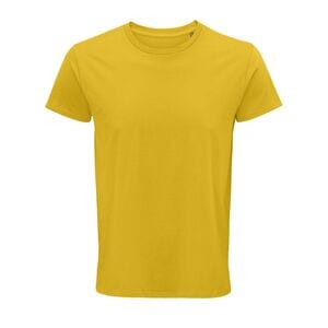 SOL'S 03582 - Crusader Men Camiseta Hombre Ajustada De Punto Liso Y Cuello Redondo Amarillo