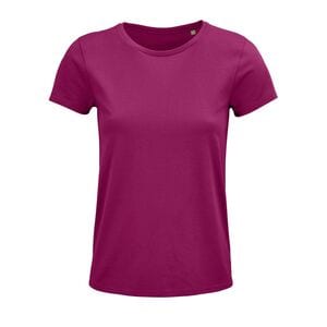 SOLS 03581 - Crusader Women Camiseta Mujer Ajustada De Punto Liso Y Cuello Redondo