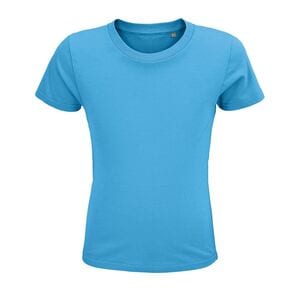 SOL'S 03580 - Crusader Kids Camiseta De Hombre Ajustada De Cuello Redondo Aqua