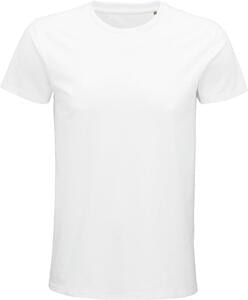 SOL'S 03565 - Pioneer Men Camiseta Hombre Ajustada De Punto Liso Y Cuello Redondo White