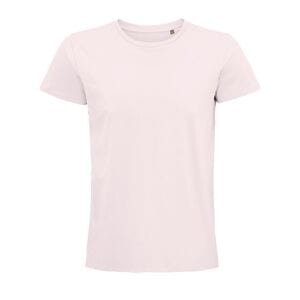 SOL'S 03565 - Pioneer Men Camiseta Hombre Ajustada De Punto Liso Y Cuello Redondo Rosa pálido