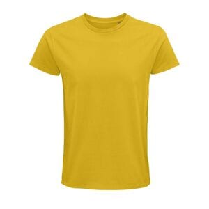SOL'S 03565 - Pioneer Men Camiseta Hombre Ajustada De Punto Liso Y Cuello Redondo Amarillo