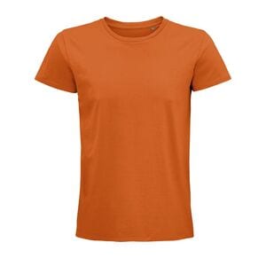 SOL'S 03565 - Pioneer Men Camiseta Hombre Ajustada De Punto Liso Y Cuello Redondo Naranja