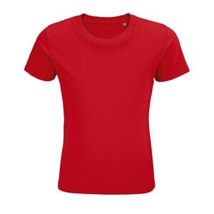 SOL'S 03578 - Pioneer Kids Camiseta Niño Ajustada De Punto Liso Y Cuello Redondo Red