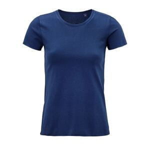 NEOBLU 03571 - Leonard Women Camiseta Mujer Manga Corta Azul intenso