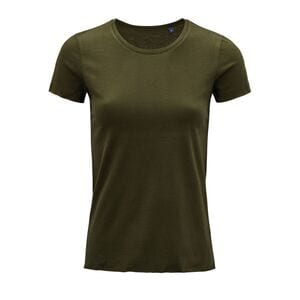 NEOBLU 03571 - Leonard Women Camiseta Mujer Manga Corta Deep khaki