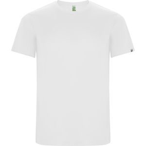 Roly CA0427 - IMOLA Camiseta técnica de manga corta con tejido de poliéster Reciclado CONTROL DRY White