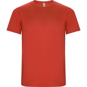 Roly CA0427 - IMOLA Camiseta técnica de manga corta con tejido de poliéster Reciclado CONTROL DRY Red