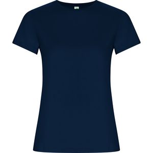Roly CA6696 - GOLDEN WOMAN Camiseta entallada de manga corta en Algodón Orgánico Navy Blue