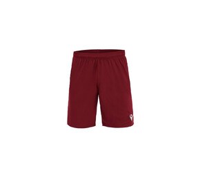 MACRON MA5223J - Shorts deportivos para niños en tejido Evertex Burgundy