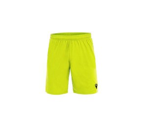 MACRON MA5223J - Shorts deportivos para niños en tejido Evertex Fluo Yellow