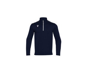 MACRON MA5418 - Camiseta transpirable con cremallera en el cuello Azul marino