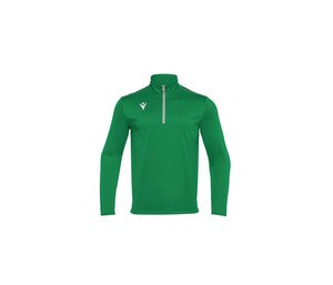 MACRON MA5418J - Camiseta infantil transpirable con cremallera en el cuello Verde