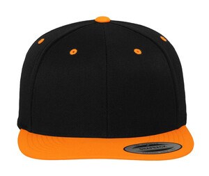 Flexfit 6089MT - Gorra Snapback 6089MT 2 tonos Black/ Neon Orange