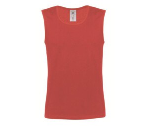 B&C BC157 - Camiseta de tirantes para hombre 100 % algodón Red