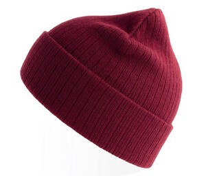 Atlantis AT208 - Gorro de poliéster reciclado Burgundy