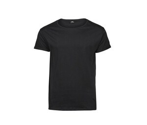 Tee Jays TJ5062 - Camiseta con mangas enrolladas Negro