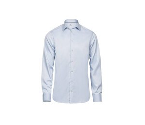 Tee Jays TJ4021 - Camisa de Lujo Slim Fit Para Hombre Azul claro
