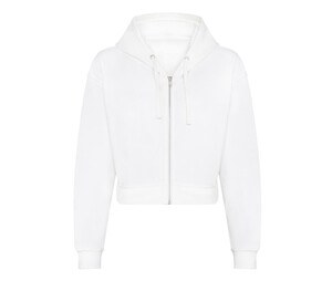 AWDIS JH065 - Sudadera corta cremallera mujer Arctic White