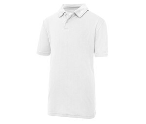 Just Cool JC040J - Polo infantil transpirable Arctic White