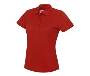 Just Cool JC045 - Polo mujer transpirable Fire Red