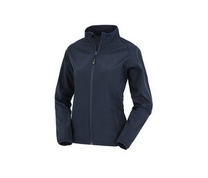 Result RS901F - Softshell de poliéster reciclado para mujer Azul marino