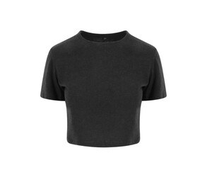 JUST T'S JT006 - Camiseta corta triblend mujer Negro jaspeado
