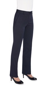 Brook Taverner BT2277 - pantalones blancos Navy Pin Dot