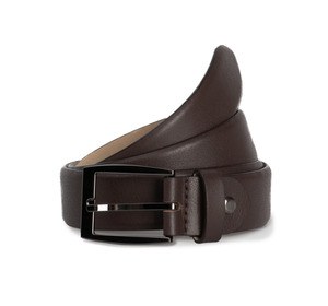 K-up KP816 - Cinturón clásico ajustable con borde redondo Dull Brown