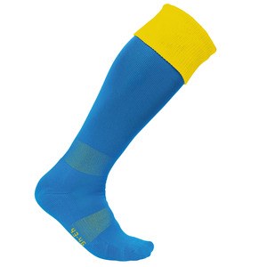 PROACT PA0300 - Calcetines deportivos bicolor Sporty Royal Blue / Sporty Yellow