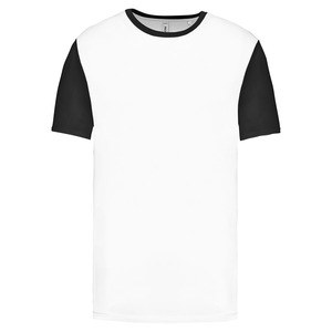 PROACT PA4023 - CAMISETA BICOLOR ADULTO Blanco / Negro