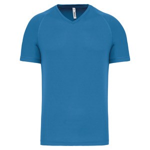 PROACT PA476 - Camiseta de deporte cuello de pico hombre Aqua Blue