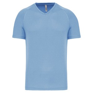 PROACT PA476 - Camiseta de deporte cuello de pico hombre Azul cielo