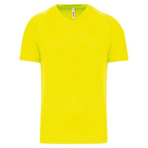 PROACT PA476 - Camiseta de deporte cuello de pico hombre Fluorescent Yellow