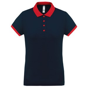 Proact PA490 - Polo piqué performance mujer Sporty Navy / Red