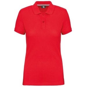 WK. Designed To Work WK275 - Polo Antibacteriano Mujer Red